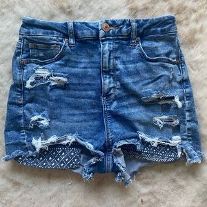 American Eagle Ripped jean shorts